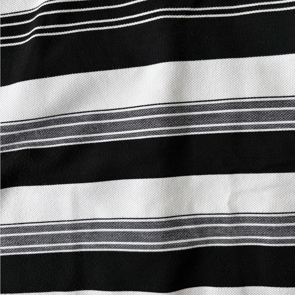 ROZ & ALI Black & White Striped Elastic Waist Knee Length Pencil Skirt Size XL - Picture 6 of 6